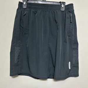 Northyard Shorts 3XL 30X7 Black Elastic Waist Zip Pockets Tennis Training Golf